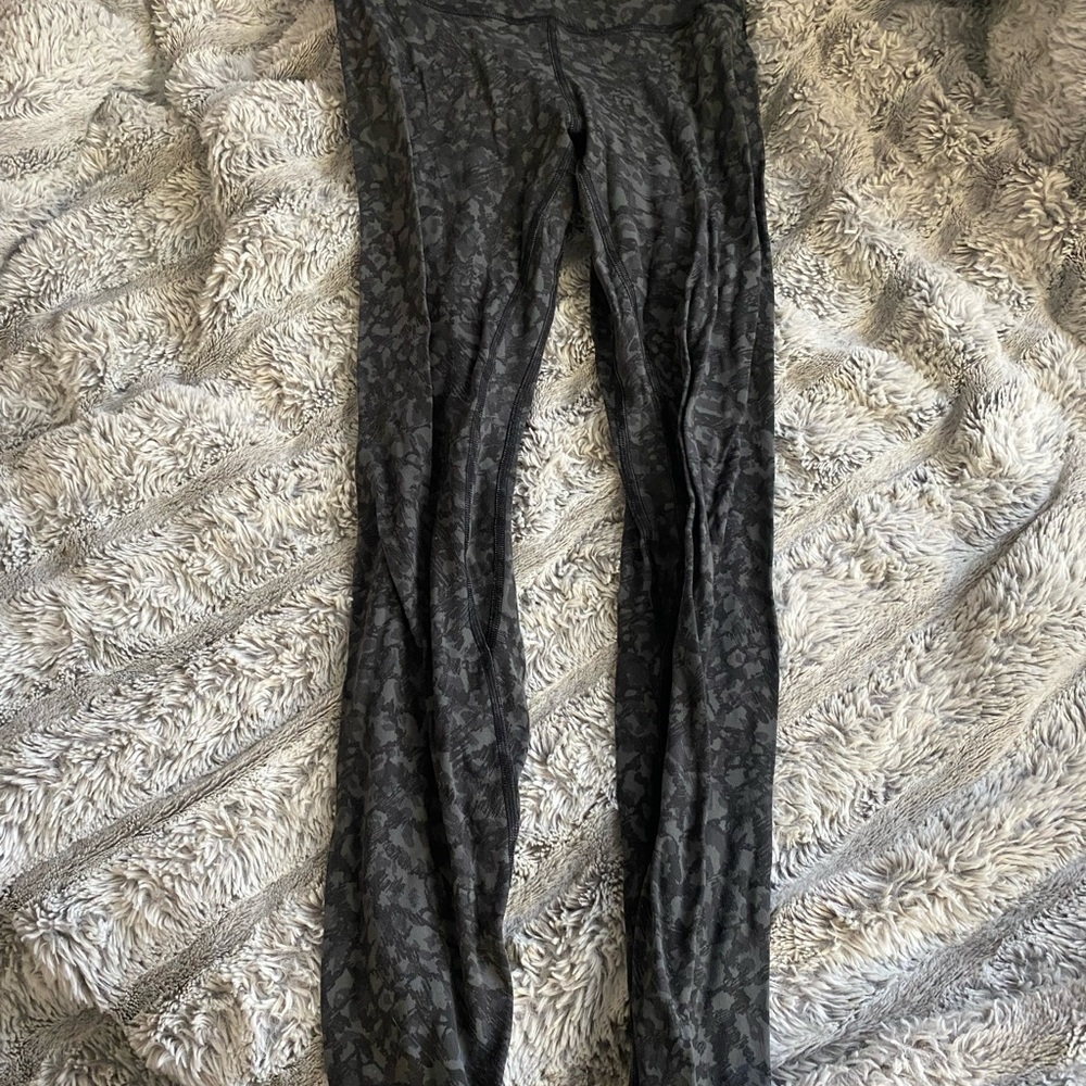 Black Leopard Print Align Leggings